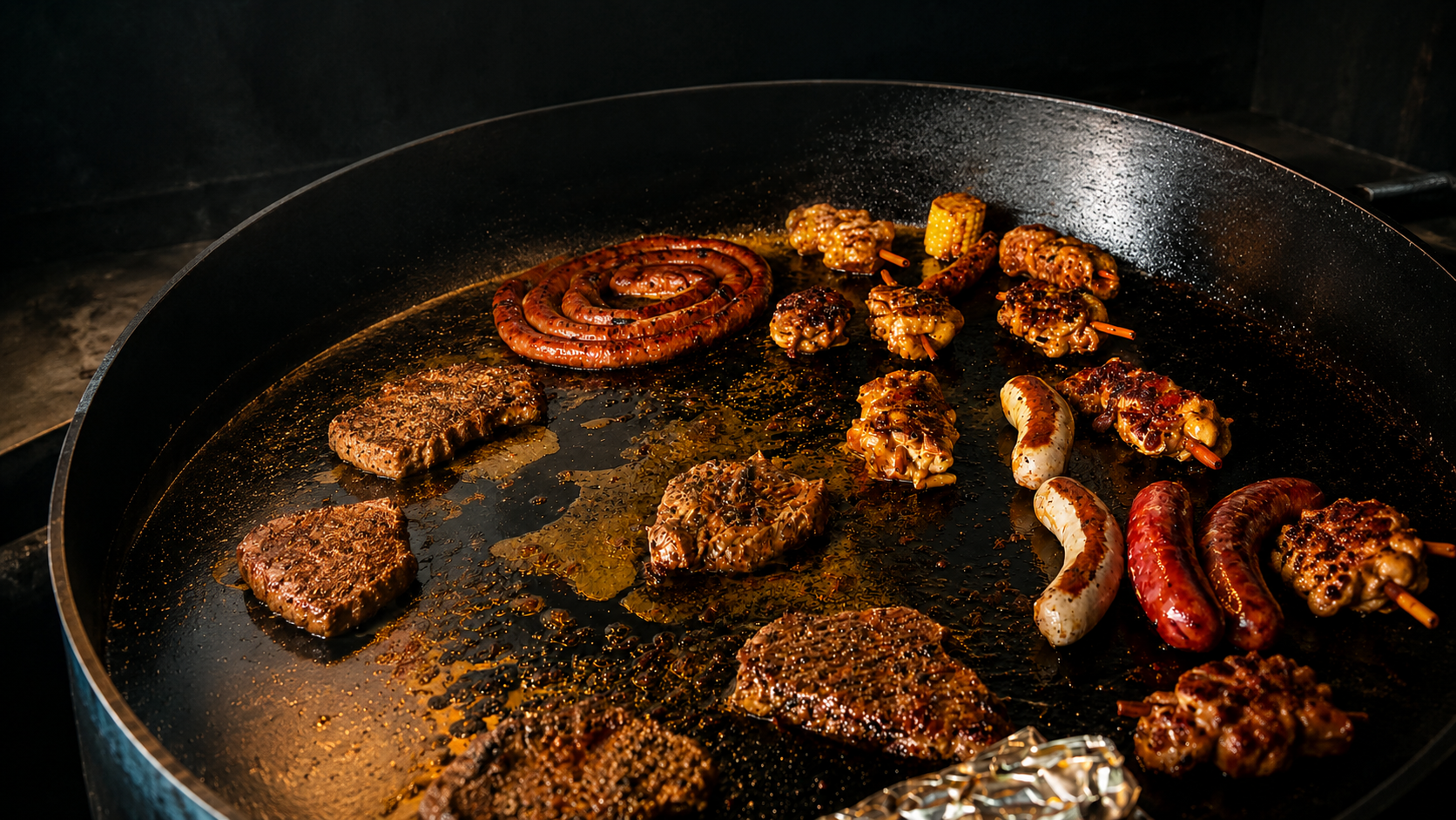 Grillpfanne Fleischliebhaber
